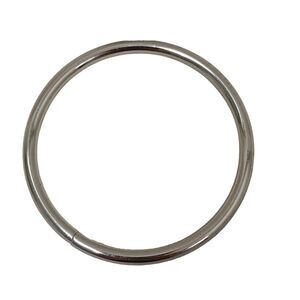Metal Purse Ring Handle 4" Craft Supply DYI Utility Project Silver Circle VNTG